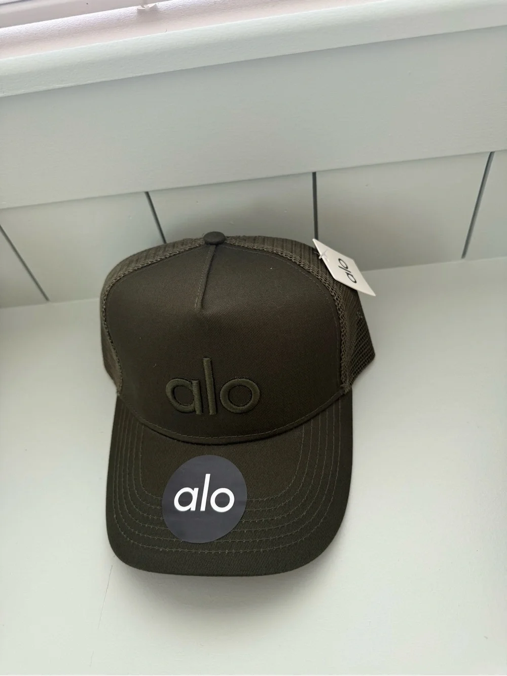 New Alo SnapBack Hat in Olive